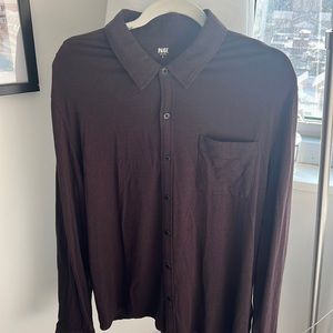 Paige Stockton button down, burgundy